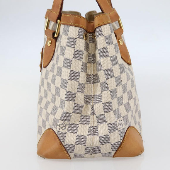 LOUIS VUITTON Damier Azur Hampstead PM Tote Bag N51207 LV Auth BA6345