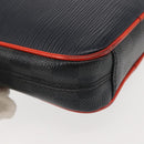 LOUIS VUITTON Epi Damier Graphite Danube PM Bag Navy M51460 LV Auth BA6348-14