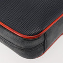 LOUIS VUITTON Epi Damier Graphite Danube PM Bag Navy M51460 LV Auth BA6348-16