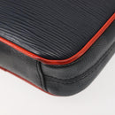 LOUIS VUITTON Epi Damier Graphite Danube PM Bag Navy M51460 LV Auth BA6348-9