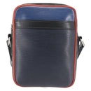 LOUIS VUITTON Epi Damier Graphite Danube PM Bag Navy M51460 LV Auth BA6348-13