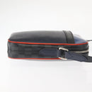 LOUIS VUITTON Epi Damier Graphite Danube PM Bag Navy M51460 LV Auth BA6348-3