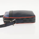 LOUIS VUITTON Epi Damier Graphite Danube PM Bag Navy M51460 LV Auth BA6348-4