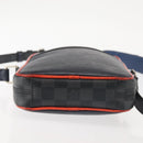 LOUIS VUITTON Epi Damier Graphite Danube PM Bag Navy M51460 LV Auth BA6348-5