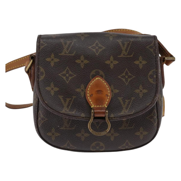 LOUIS VUITTON Monogram Saint Cloud PM Shoulder Bag M51244 LV Auth BA6349