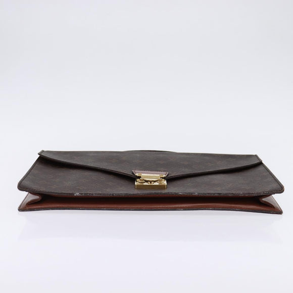 LOUIS VUITTON Monogram Porte Documents Bandouliere Bag M53338 Auth BA6351