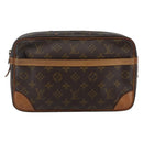 LOUIS VUITTON Monogram Compiegne 28 Clutch Bag M51845 LV Auth BA6352-13