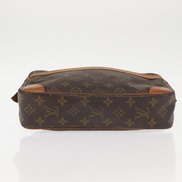 LOUIS VUITTON Monogram Compiegne 28 Clutch Bag M51845 LV Auth BA6352