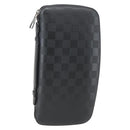 LOUIS VUITTON Damier Infini Organizer Atholl Bag Black N41382 LV Auth BA6356-1