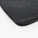 LOUIS VUITTON Damier Infini Organizer Atholl Bag Black N41382 LV Auth BA6356-16