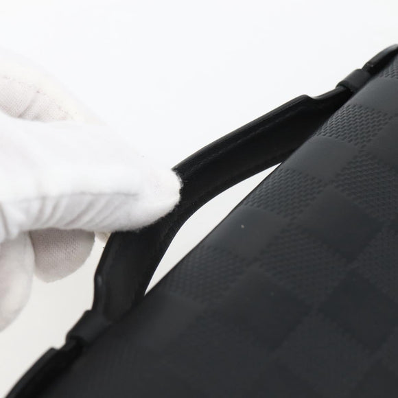 LOUIS VUITTON Damier Infini Organizer Atholl Bag Black N41382 LV Auth BA6356