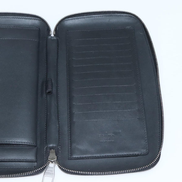 LOUIS VUITTON Damier Infini Organizer Atholl Bag Black N41382 LV Auth BA6356