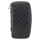 LOUIS VUITTON Damier Infini Organizer Atholl Bag Black N41382 LV Auth BA6356-13