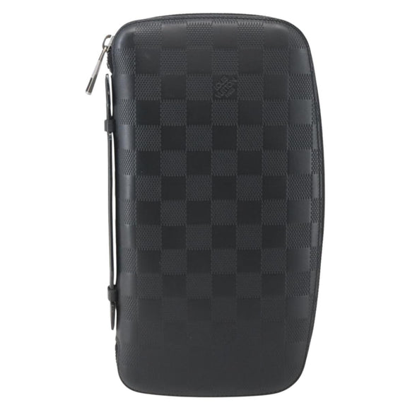 LOUIS VUITTON Damier Infini Organizer Atholl Bag Black N41382 LV Auth BA6356
