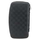 LOUIS VUITTON Damier Infini Organizer Atholl Bag Black N41382 LV Auth BA6356-2