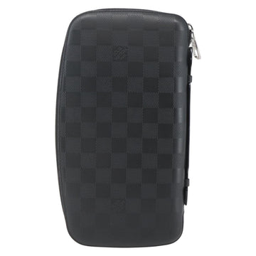 LOUIS VUITTON Damier Infini Organizer Atholl Bag Black N41382 LV Auth BA6356 - 0
