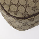 GUCCI GG Supreme Web Sherry Line Clutch Bag Beige Gold 156 01 034 Auth BA6357-12