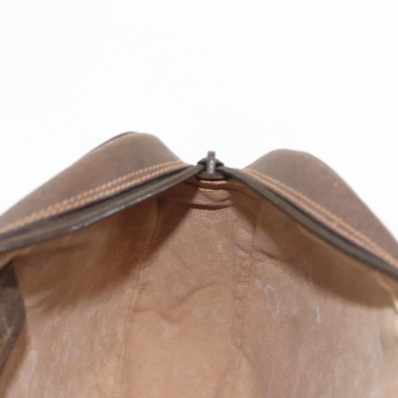 GUCCI GG Supreme Web Sherry Line Clutch Bag Beige Gold 156 01 034 Auth BA6357