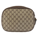 GUCCI GG Supreme Web Sherry Line Clutch Bag Beige Gold 156 01 034 Auth BA6357-3