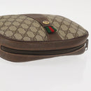 GUCCI GG Supreme Web Sherry Line Clutch Bag Beige Gold 156 01 034 Auth BA6357-6