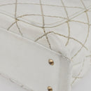 CHANEL Wild Stitch Chain Shoulder Bag Lamb Skin Beige Gold CC Auth BA6359-15