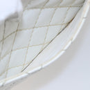 CHANEL Wild Stitch Chain Shoulder Bag Lamb Skin Beige Gold CC Auth BA6359-23