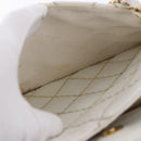 CHANEL Wild Stitch Kette Schultertasche Lammleder Beige Gold CC Auth BA6359-26