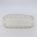 CHANEL Wild Stitch Chain Shoulder Bag Lamb Skin Beige Gold CC Auth BA6359-5