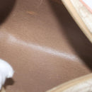 Christian Dior Honeycomb Canvas Shoulder Bag PVC Beige Gold Auth BA6363-12