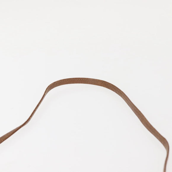 Christian Dior Honeycomb Canvas Shoulder Bag PVC Beige Gold Auth BA6363