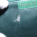 Christian Dior Shoulder Bag Leather Green Gold Auth BA6365-12