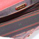 LOEWE Velazquez Hand Bag Leather Red Gold Auth BA6367-11