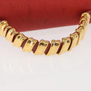 LOEWE Velazquez Hand Bag Leather Red Gold Auth BA6367-7