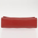 LOEWE Velazquez Hand Bag Leather Red Gold Auth BA6367-5