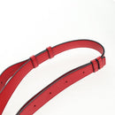 LOEWE Hammock Shoulder Bag Leather Red Silver Auth BA6368M-16