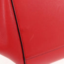 LOEWE Hammock Shoulder Bag Leather Red Silver Auth BA6368M-9