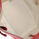 LOEWE Hammock Shoulder Bag Leather Red Silver Auth BA6368M-10