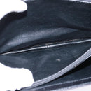 CELINE C Sulky Shoulder Bag Canvas Black Gold Auth BA6371-16