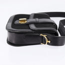 CELINE C Sulky Shoulder Bag Canvas Black Gold Auth BA6371-5