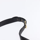 CELINE C Sulky Shoulder Bag Canvas Black Gold Auth BA6371-8