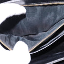 CELINE Horse Carriage Shoulder Bag Leather Navy Gold Auth BA6372-22