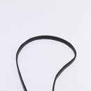 CELINE Horse Carriage Shoulder Bag Leather Navy Gold Auth BA6372-7