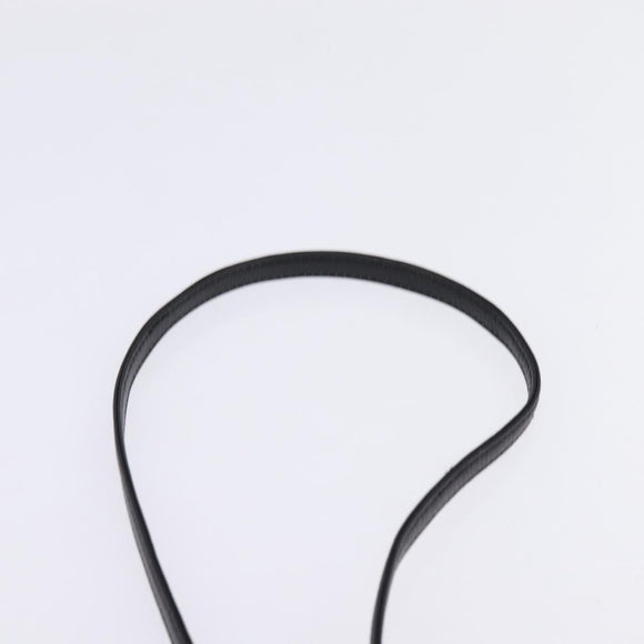 CELINE Horse Carriage Shoulder Bag Leather Navy Gold Auth BA6372