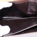 CELINE Macadam Canvas Shoulder Bag PVC Beige Gold Auth BA6373-11