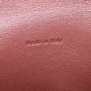 CELINE All Soft Shoulder Bag Leather Blue Black Silver Auth BA6374-26