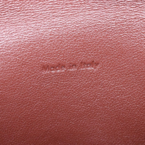 CELINE All Soft Shoulder Bag Leather Blue Black Silver Auth BA6374