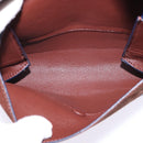 CELINE All Soft Shoulder Bag Leather Blue Black Silver Auth BA6374-27