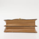 Christian Dior Shoulder Bag Leather Beige Gold Auth BA6375-5