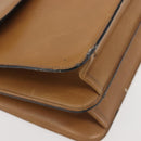 Christian Dior Shoulder Bag Leather Beige Gold Auth BA6375-10