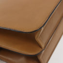 Christian Dior Shoulder Bag Leather Beige Gold Auth BA6375-15